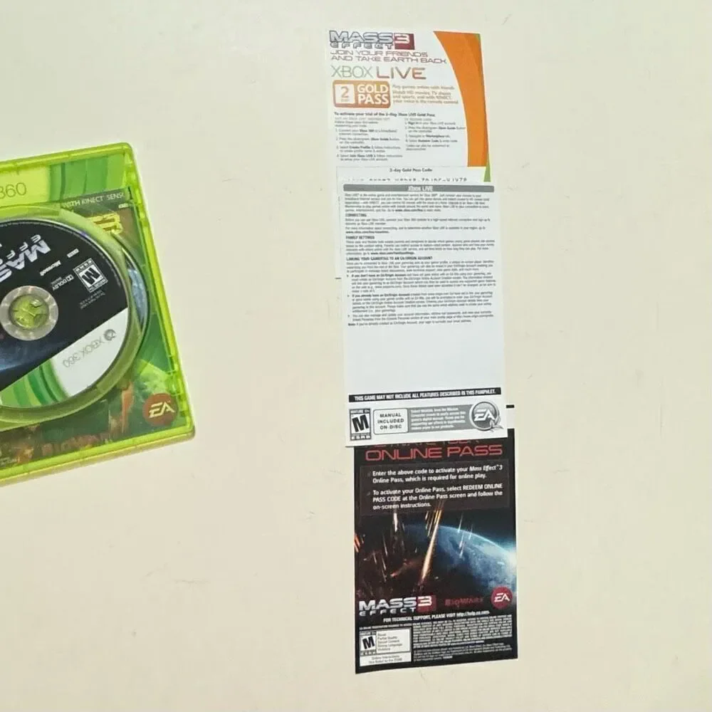 Mass Effect 3 (Microsoft Xbox 360, 2012)